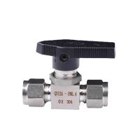 1/8" 1/4" 3/8" 1/2" 3/4" 3 4 6 8 10 12-25mm OD Tube Compression Union Ball Valve 316 304 Stainless Stel  Water Gas Fuel Valves