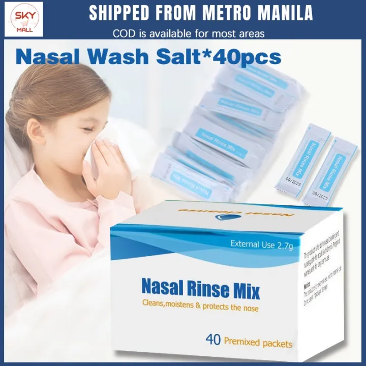 【Local】 Nasal Wash Salt Allergic Rhinitis Sinusitis Nasal Rinse Mix ...