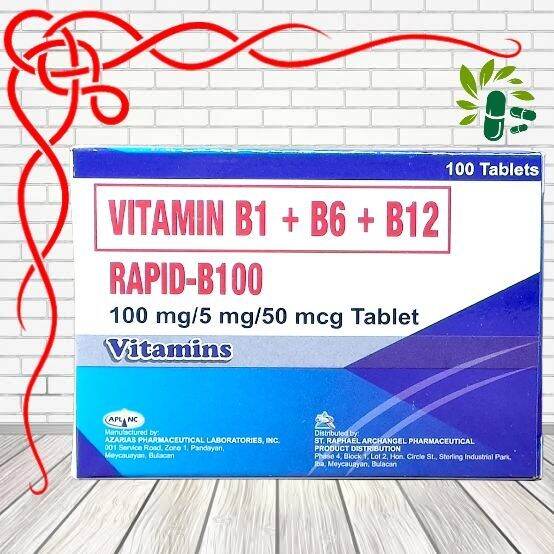 RAPID B100 (Vitamin 100 Tablets Lazada PH