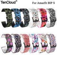 （Bar watchband）นาฬิกาวง ForAmazfit3 22e สายรัดข้อมือสำหรับ Amazfit BIP S U POPGTR 42MME SiliconeBelt