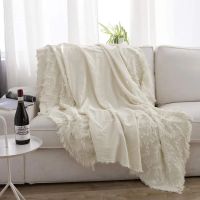 Simple Opulence 100 Cotton Winter Warm Throw Blanket for Sofa Knit Woven Boho with Tassels Lightweight Soft Blankets for beds