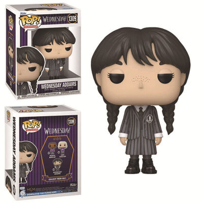 Pop Figure Addams Wednesday Toys Office Desktop Decorations Holiday Gifts