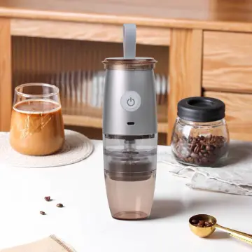 Adolph Automatic Electric Coffee Bean Grinder with Wooden Spoon