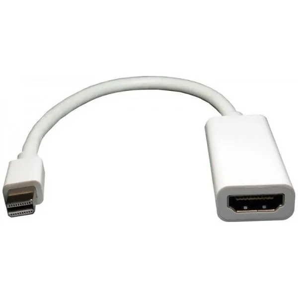 Mini Display Port DP Thunderbolt to HDMI Adapter Cable for iMAC Macbook PRO  White - intl 