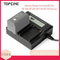 Topcine เครื่องชาร์จแบตเตอรี่อย่างรวดเร็วจอแอลซีดีสองช่องสำหรับ Sony BP-U30 BP-U60 BP-U66 BP-U90 BP-U95แบตเตอรี่และ PMW-EX1 PMW-EX1R PMW-EX3 PMW-EX3R PMW-F3 PMW-100 PMW-F3K/150/160 PMW-200 PMW-EX160 PMW-EX260กล้องวิดีโอ PMW-EX280