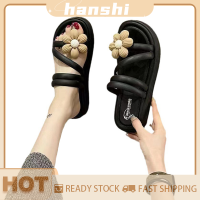 hanshi [2023 new HOT FASHION] lazlook รองเท้าพื้นหนากันลื่นสำหรับผู้หญิงรองเท้าแฟชั่นลายดอกไม้สวยหวาน