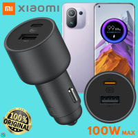 ที่ชาร์จ ในรถยนต์ เสียวมี่ Xiaomi Car Charger 100W Max Turbo Charging Dual-Port Usb-C+Usb-A การชาร์จเร็วแบบพิเศษ แถมสายชาร์จ Type-C To Type-C Mi 11 Pro