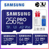 Samsung PRO Plus การ์ด MicroSD 16GB การ์ดหน่วยความจำแฟลช32GB การ์ดหน่วยความจำ64GB 128GB 256GB 512GB โทรศัพท์มือถือแท็บเล็ต TF การ์ดหน่วยความจำ UHS-I, U3, V30, A2,อ่านความเร็วเมษายนถึง160เมกะไบต์/วินาที,เขียนเมษายนถึง120เมกะไบต์/วินาทีดิจิตอลกล้อง