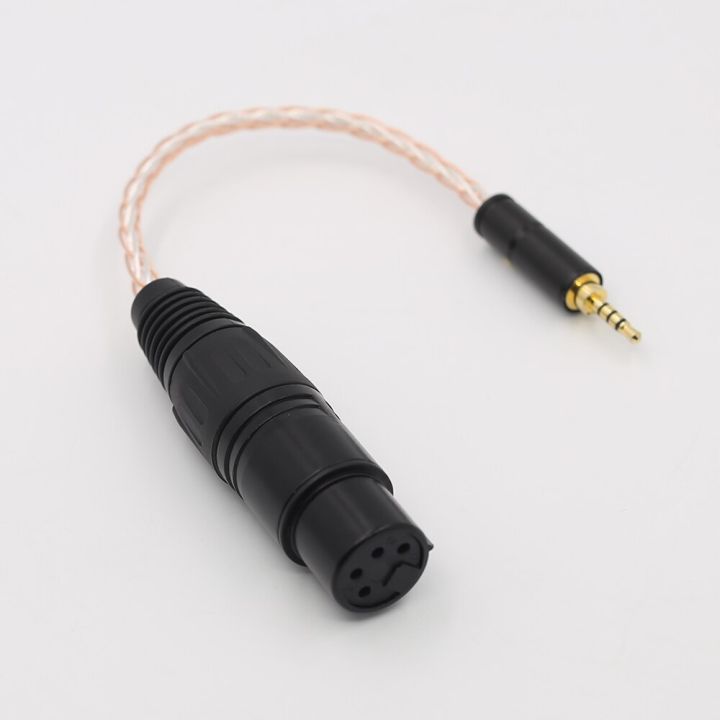 ขายดี-2-5-มม-trrs-balanced-male-to-4-pin-xlr-balanced-female-อะแดปเตอร์เสียงหูฟังสําหรับ-asl-amp-kern-ak240-ak380-ak320-onkyo-dp-x1-fiio