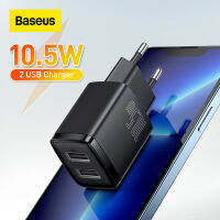 Baseus ที่ชาร์จ USB แบบคู่10.5W,ที่ชาร์จ USB PD ขนาดเล็กพกพา2U ที่ชาร์จโทรศัพท์สำหรับเดินทางสำหรับ Huawei สำหรับ Xiaomi