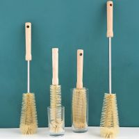 1 PC Wooden Cup Brush Cup Scrubber Glass Cleaner Brush Bottle Glass Drink Wine Glass Cup Cleaning Brush Kitchen Cleaning Tool