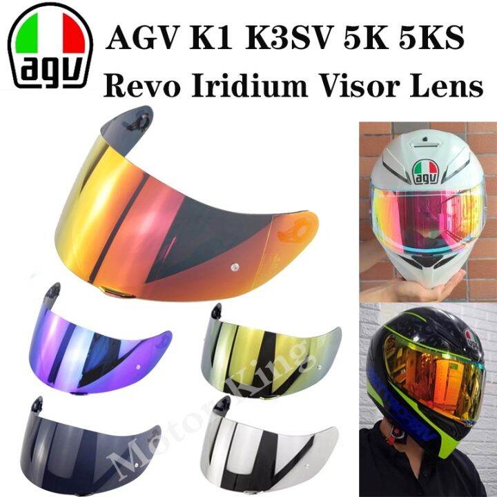 Iridium Lens REVO Visor Lens Fit for AGV K1 K3SV K5 K5S Visor Evo Visor
