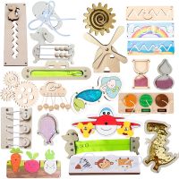 【YF】 Busy Board Diy Material Accessories Montessori Teaching Aids Baby Early Education Learning Skill Toy Part Wooden Games