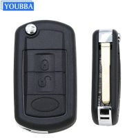 3ปุ่ม Remote Flip Car Key Case Styling Shell สำหรับ LAND ROVER Range Rover Sport LR3 Discovery HU101 Uncut Blade