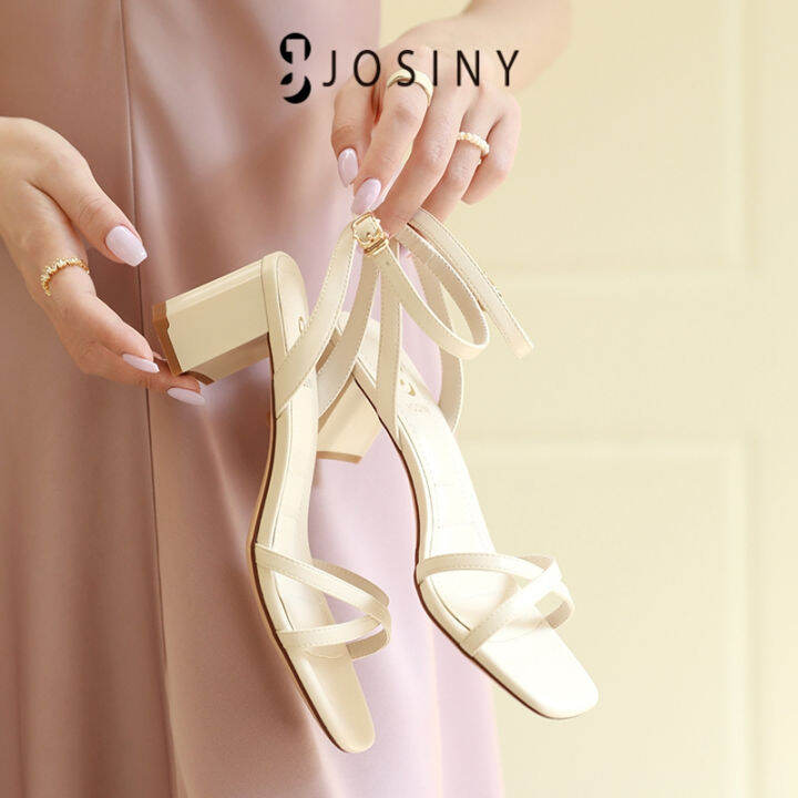 josiny-รองเท้าส้นสูง-เปิดนิ้วเท้า-อเนกประสงค์-ลําลอง-สําหรับผู้หญิง