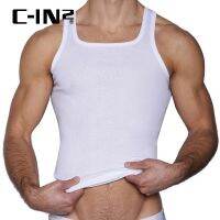 hot【DT】 vest T-shirt elastic rib breathable comfort square neckline A09