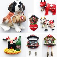 ▨❇♀ Switzerland Fridge Magnets Swiss Lovely Wooden House Cuckoo Clock Alpine Magnetick Refrigerator Stickers Souvenir Travel Gift