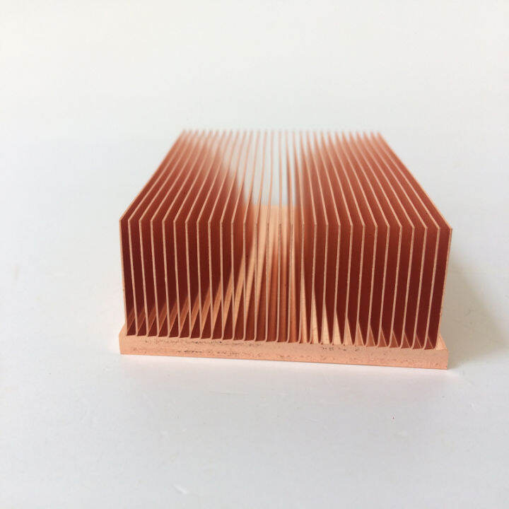 60*60*20mm Precision copper skiving fin Heatsink Radiator Cooling ...