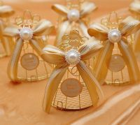 36pcs Golden Bird Cage Wedding Party Gift Box Metal Candy Chocolate Wedding Party Decoration European wedding products Storage Boxes