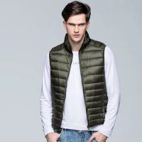 winter Mens down jacket mens warm vest coats Sleeveless jacket autumn Lightweight padded duck puffer warm vest