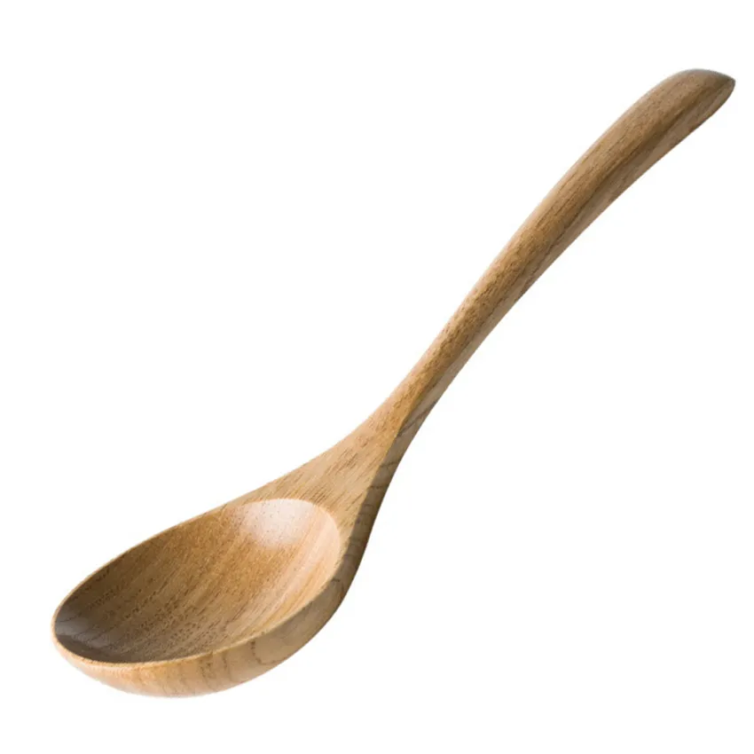 Large Wooden Spoon, Long Handle Cooking Spoon With a Scoop. Nonstick Big  Spoon for Stirring, Super Strong Sturdy Giant Hardwood Spoon