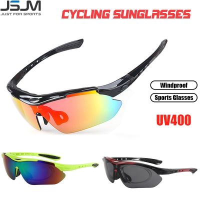 【CW】¤  JSJM New Outdoor Sunglasses UV400 Road Glasses Men Mountain Cycling MTB Riding Protection Goggles Eyewear