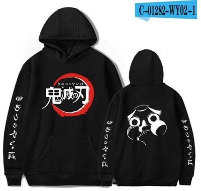 Demon Slayer Hoodie Anime Sweatshirts Kimetsu No Yaiba Print Pullover Streetwear Mens Hoodies s Clothes Winter Warm Size XS-4XL