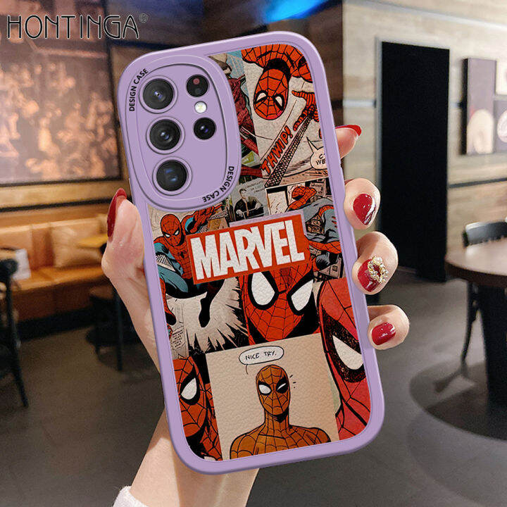 เคส-hontinga-สำหรับ-samsung-galaxy-s21-plus-s21-s21-s21พิเศษ-fe-5g-เคสซิลิโคนนิ่มหนังลายการ์ตูนสไปเดอร์แมนน่ารักเคสป้องกันกล้องคลุมทั้งหมดเคสด้านหลังกันกระแทกเคสโทรศัพท์นิ่มสำหรับเด็กผู้หญิง