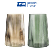 Lọ hoa JYSK Roy thuỷ tinh nhiều màu DK13xH20cm