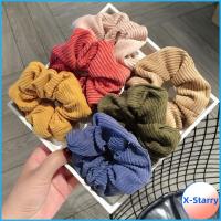 X-STARRY เครื่องประดับผมที่มัดผมลูกฟูกเชือกผูกผมที่รัดผมยางคาดศีรษะแนววินเทจ1ชิ้น