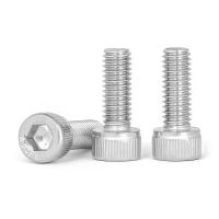 10pcs US Coarse thread UNC 1/4-20xL 304 A2-70 stainless steel Hex Hexagon Socket Cap Allen Head Screw Bolt Length 5/16 quot; - 4 quot;