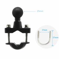 【On Sale】 liaoxian3105992120 รถจักรยานยนต์ Handlebar Rods U-Bolt Clamp Mounting Base With 1 Inch For GPS Work For Ram Mounts