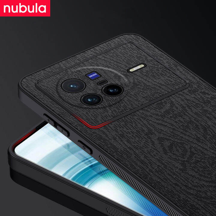 nubula-เคสสำหรับ-vivo-x80-vivo-x80-pro-เคสผิวเปลือกไม้ให้ความรู้สึกเหมือนหนัง-hp-vivo-x80-pro-เคสกันกระแทกโทรศัพท์มือถือที่ยึดโทรศัพท์ในรถฟรีฝาหลังสำหรับ-vivo-x80-pro