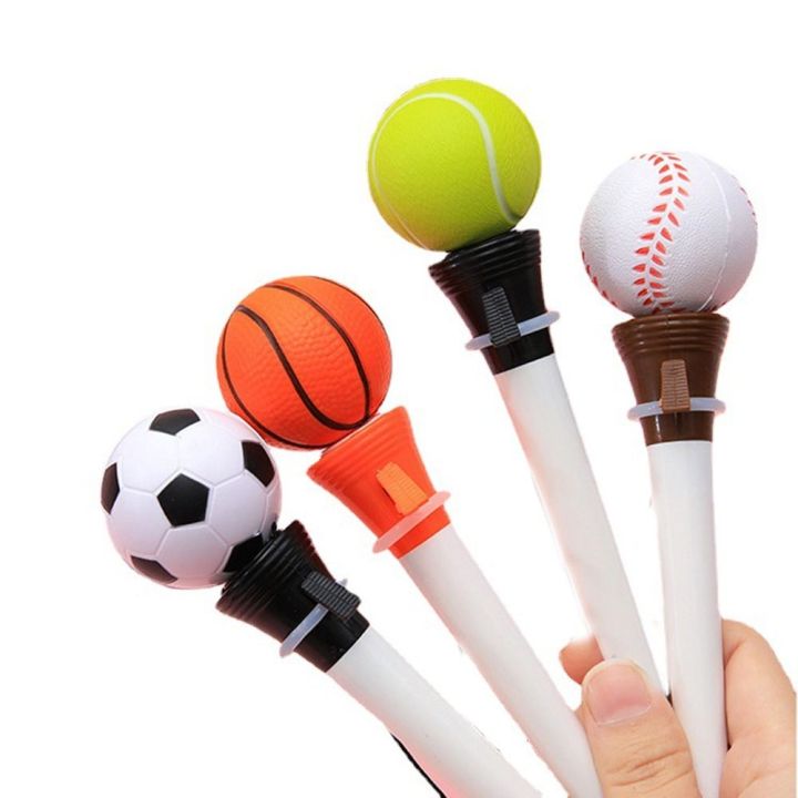 ครึ่งอุปกรณ์สำนักงานสร้างสรรค์ถุงมือมวย0-5ฟุตบอล-mm-ปากกาเขียนบาสเกตบอลตลกปากกาหมึกเจลลงนามปากกาเล่นเกมปากกาบอลพอยท์ปากกาติดห่วงบีบอัดเด้ง