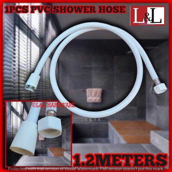 0606 PVC Rubber Telephone Shower Hose 1.2 Meters Long (Showerhead Is