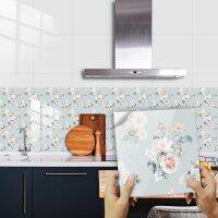 สง่างาม10ชิ้นโบฮีเมียนกระเบื้องดอกไม้ผนังสติ๊กเกอร์ครัว Backsplash น้ำมันหลักฐานห้องน้ำอ่างล้างหน้าตกแต่งบ้านเปลือกแอมป์; ติดศิลปะวอลล์เปเปอร์