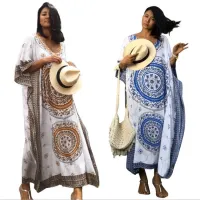 --D0512 Hot style in Europe and America vacation printed cotton loops beach blouse robes skirt is prevented bask in unlined upper garment bikini smock