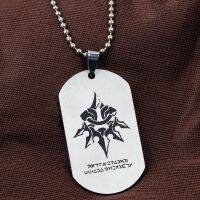 1 Pcs Fashion Game NieR Automata Keychains Dog Tag Silver Keyring Key Holder Metal Car Bag Pendant Necklaces Cosplay Figure Toys