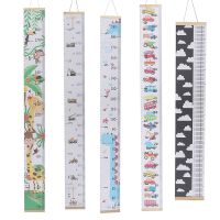 Wooden Children Height Ruler Wall Hanging Cartoon Pattern Height Measure Ruler For Kids Growth Chart Table Decor Wall Sticker