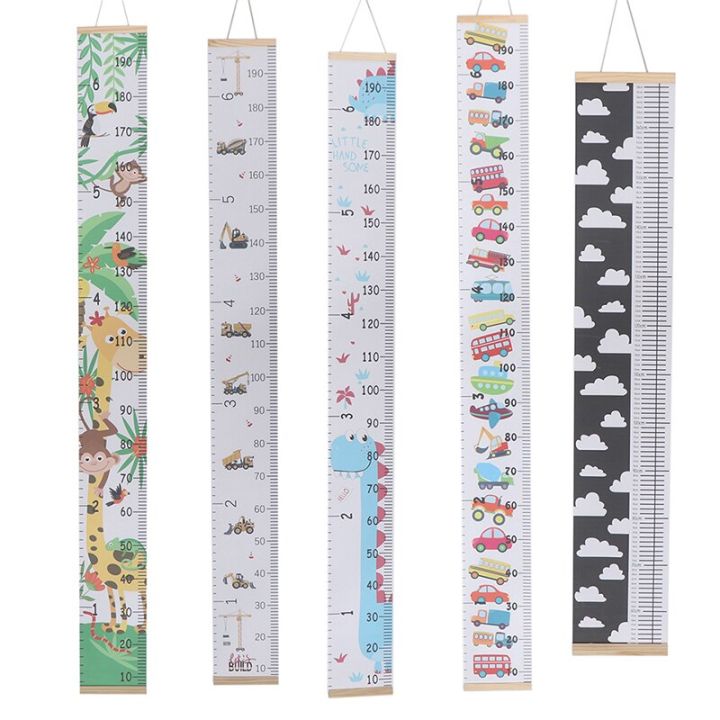 wooden-children-height-ruler-wall-hanging-cartoon-pattern-height-measure-ruler-for-kids-growth-chart-table-decor-wall-sticker