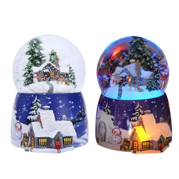 dosili Crystal Snow Globes Crystal Ball Glass Craft Home Coffee Shop  Desktop Decoration Christmas Birthday Wedding Valentine's Day Gift 