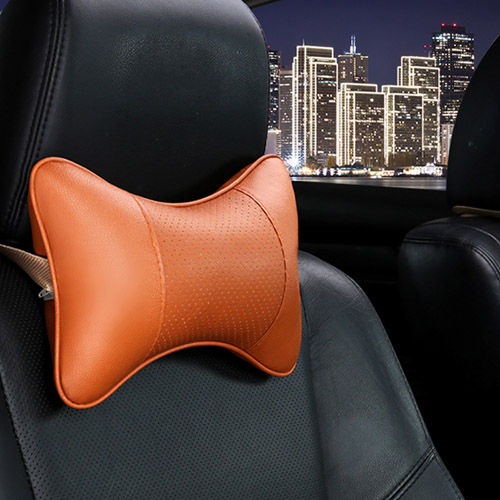 หมอนรองคอในรถยนต์หนัง-pu-1แพ็คพนักพิงศีรษะสำหรับบรรเทาอาการปวดศีรษะ-filled-fiber-breathable-universal-car-pillow