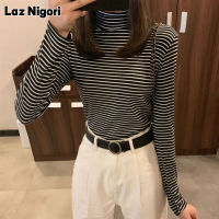 Laz Nigori เสื้อยืดเสื้อผู้หญิงสำหรับ Women-คอเสื้อสตรีต่ำเสื้อยืดแขนยาว