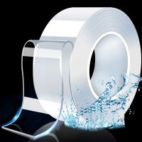 ▬❆₪ 1M Transparent Double Sided Tape Reusable Waterproof Adhesive Nano Tape Multipurpose Washable Kitchen Bathroom Decoration Tape