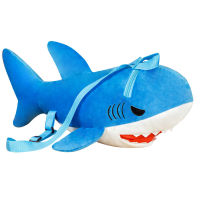 Plush Backpack Shark Sea Animal Toy Soft Stuffed Doll Cartoon Shark Home Room Decor School Bag Present Gift For Children Kids