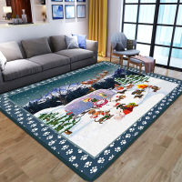 Cartoon 3D Dreamlike Christmas Tree pattern Carpet for Living Room Bedroom Big Kid Room play Floor Mat Child Game Large Area Rug