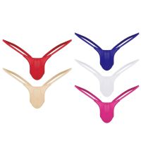 【CW】 Men Thongs And G strings Gay Men  39;s Silk Panties Low-rise T- back Tanga