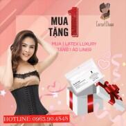Đai Nịt Bụng Latex Corset Chuẩn Hy Lạp Lưới Màu Đen -Tặng ngay 1 áo liner