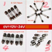 10pcs Neon Led bulb for Car Circuit DC Tester 6V 12V 24V Voltage Auto Vehicle Gauge Test Light Measuring Pen