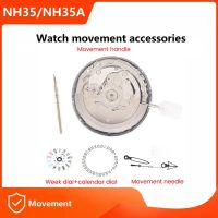 NH35/NH35A Movement+Movement Handle+Needle+Week Dial+Calendar Dial Kit High Accuracy Automatic Mechanical Watch Movement Accessories Parts Kits